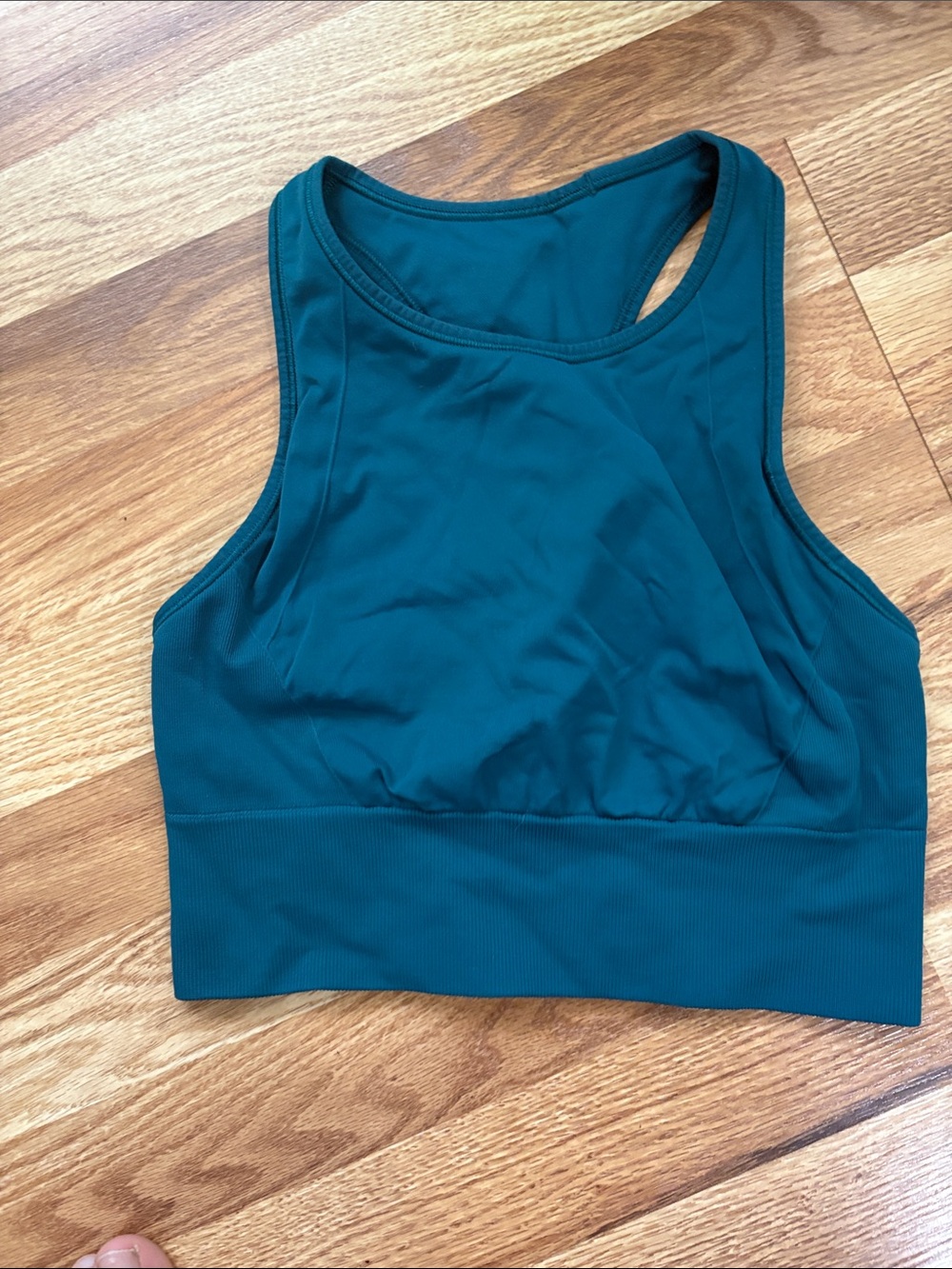 lululemon athletica Deep Teal High-Neck Sports Bra Sz 6